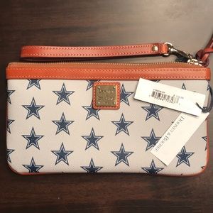 NWT Dooney & Bourke Dallas Cowboys Large Wristlet